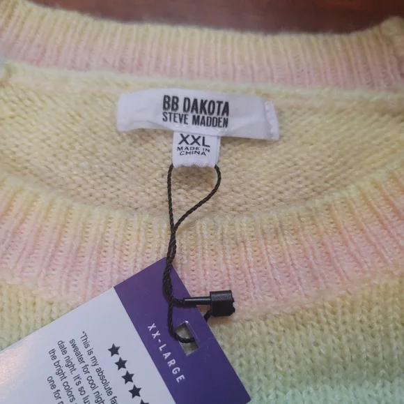 NWT BB Dakota Steve Madden Ombre Sweater Sz.XXL - Picture 6 of 6